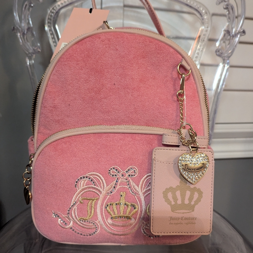 Juicy Couture Pink Suede Backpack